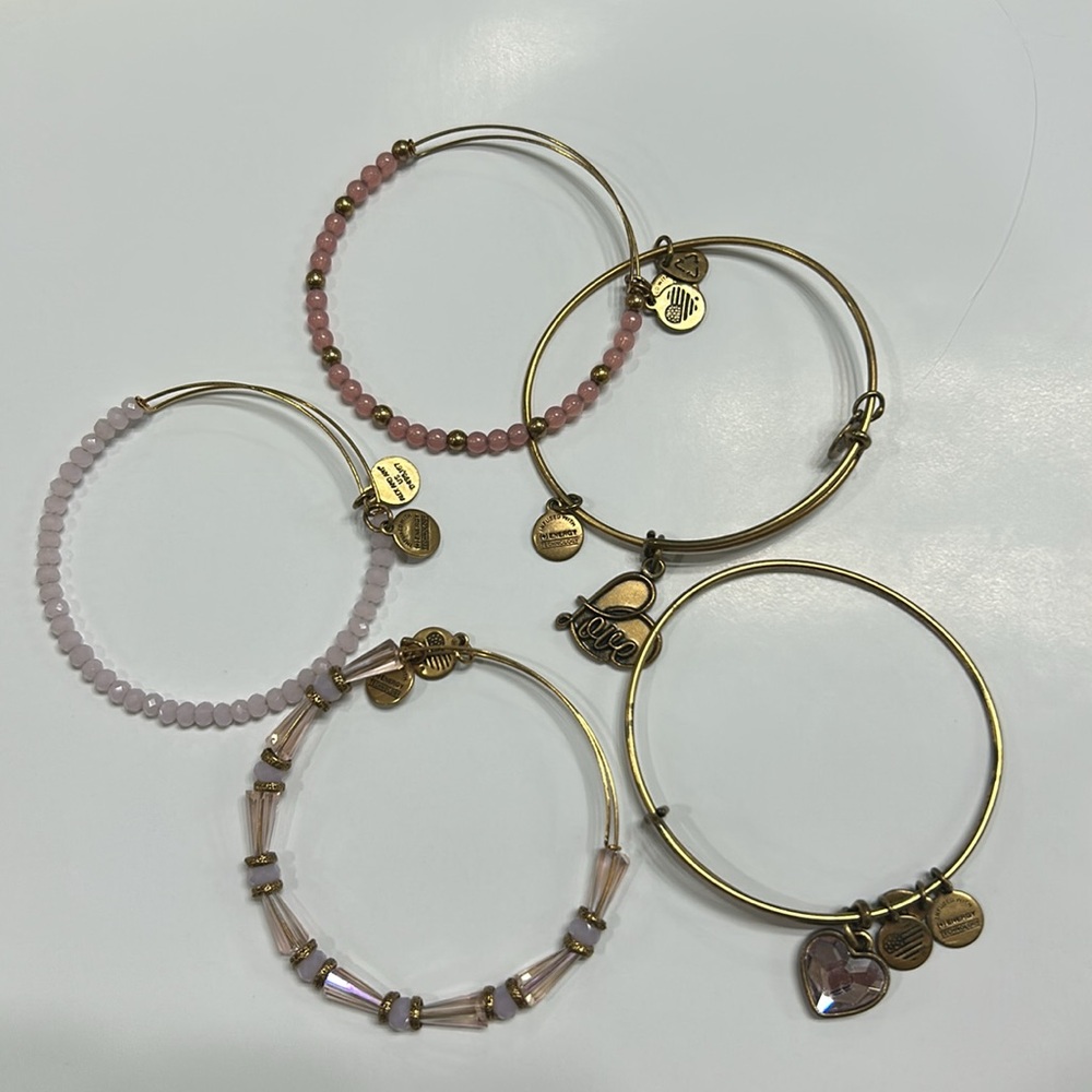 Alex & Ani Love Bracelet Set